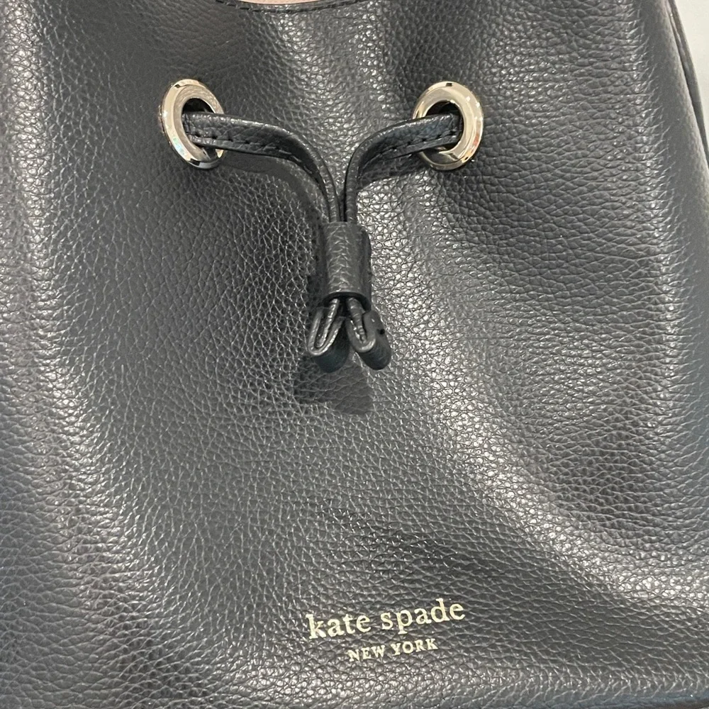 Kate Spade Black Bucket Bag / NWOT - Picture 7 of 9